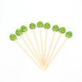 Biodegradable bbq round bamboo sticks skewers stick for sale